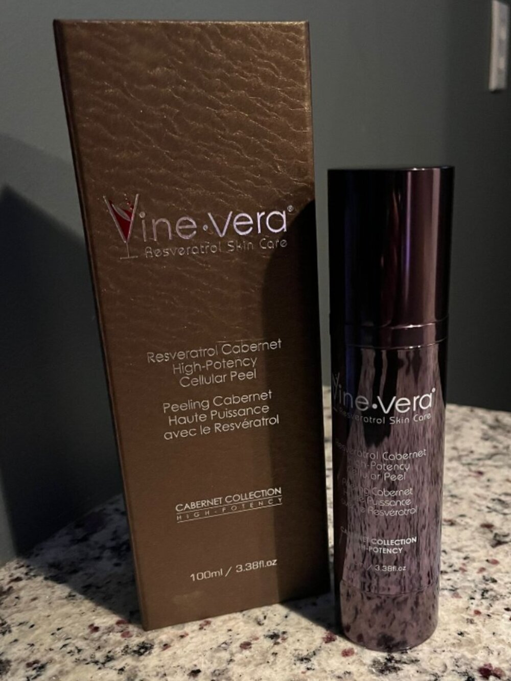 Vine Vera Resveratrol Cabernet High Potency Cellular Peel-3.38 fl oz /100 ml-NEW